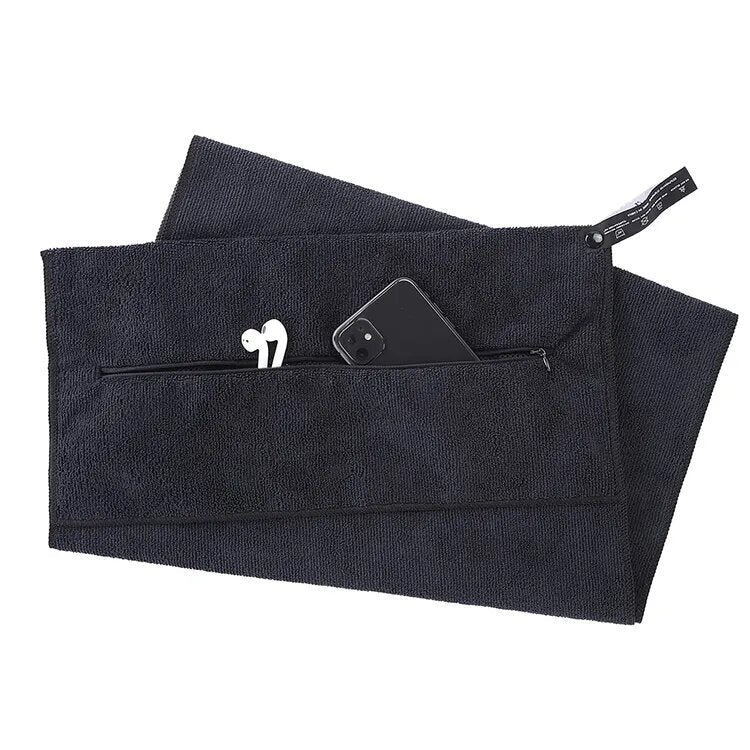 🎁 Redinero™ Premium Anti-Slip Gym Towel with Secure Zipper Pocket (100% off)